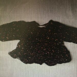 Floral Black Baby Dress